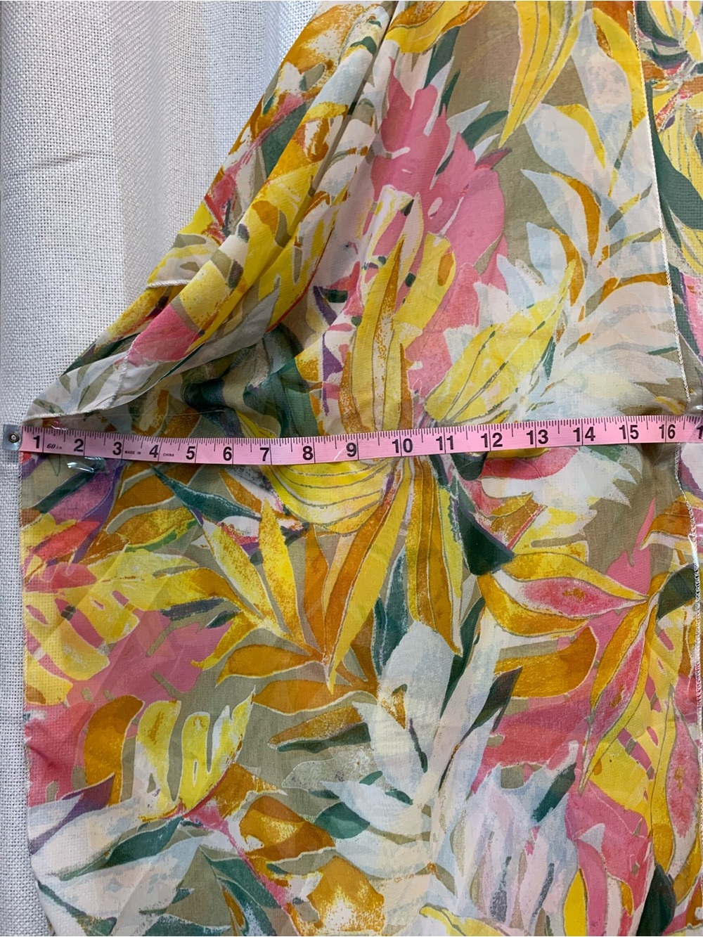 Live 4 Truth Tropical Floral Swim Coverup in Green, Yellow, Pink, Purple - Picture 5 of 6